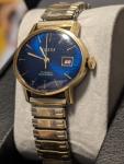 1972 Swank German Manual Watch with Blue Dial
