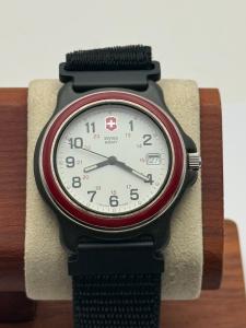 Victorinox Swiss Army Red Bezel Quartz Watch