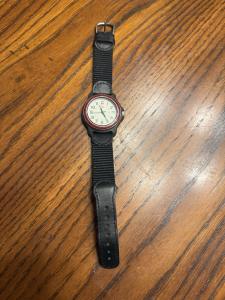 Vintage Swiss Army Military Red Bezel Watch