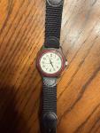 Vintage Swiss Army Military Red Bezel Watch