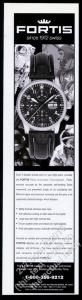 Fortis Pilot Automatic Chronograph Watch Ad Print