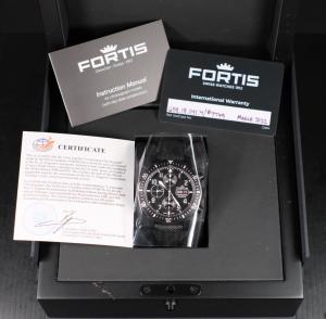 Fortis B-42 Cosmonaut Black Chronograph Watch