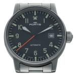 Fortis Flieger Date Automatic Men's Watch, Black Dial