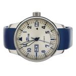 Fortis F-43 Big Day/Date Watch with Blue Strap