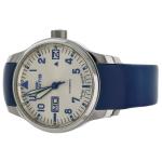 Fortis F-43 Big Day/Date Watch with Blue Strap