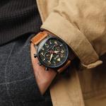 AVI-8 Hawker Hurricane Carey Black Leather Watch