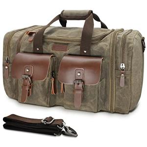 Wildroad 50L Waterproof Waxed Canvas Duffle Bag