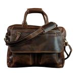 Dark Walnut Buffalo Leather Pilot Bag