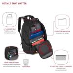 SwissGear 1900 TSA Laptop Backpack, Black/Gold