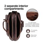 Dark Walnut Buffalo Leather Pilot Bag