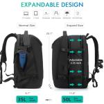 TANGCORLE 50L Expandable Travel Backpack with USB Port