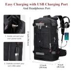 WITZMAN Convertible Travel Backpack and Duffle Bag