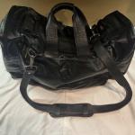Sporty’s Pilot Shop Black Leather Flight Bag