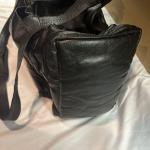 Sporty’s Pilot Shop Black Leather Flight Bag