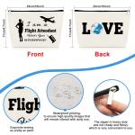 Travel Makeup Bag for Flight Attendants and Pilots