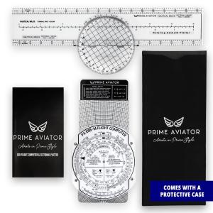 E6B Flight Computer with Plotter and Guidebook