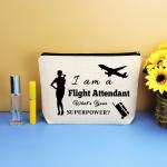 Travel Makeup Bag for Flight Attendants and Pilots