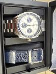 Bulova Lunar Pilot White Dial Stainless Steel Watch