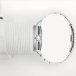 Bulova Lunar Pilot White Dial Stainless Steel Watch