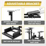 Adjustable Flight Simulator Cockpit for Thrustmaster & Logitech