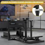 Adjustable Flight Simulator Cockpit for Thrustmaster & Logitech