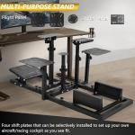 Adjustable Flight Simulator Cockpit for Thrustmaster & Logitech