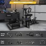 Adjustable Flight Simulator Cockpit for Thrustmaster & Logitech