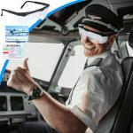 Saysurey Flight Training Glasses with Adjustable View