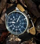 Mil-Tec Retro Pilot Mechanical Watch - Black