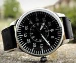 Mil-Tec Retro Pilot Mechanical Watch - Black
