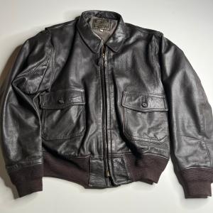 Sporty's A-2 Goatskin Leather Flight Jacket - Brown