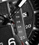 Stuhrling Men's Aviation Leather Watch with Day-Date