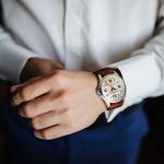 Torgoen T9 GMT Pilot Watch with Brown Leather Strap