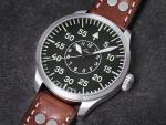 Laco Aachen Men's Brown Leather Pilot Watch