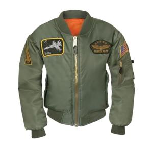 Rothco Kids Aviator Flight Jacket with Patches