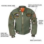Rothco Kids Aviator Flight Jacket with Patches