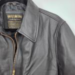 Men's Brown Goatskin Leather Bomber Flight Jacket
