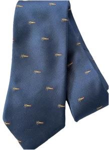 Vintage Pilot Shop Helicopter Necktie in Blue