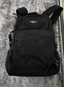 Tailwind Backpack in Black and Sky Black