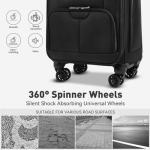 16 Inch Lightweight Underseat Luggage with Wheels
