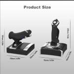 GOWENIC Flight Simulation Joystick with Vibration