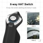 GOWENIC Flight Simulation Joystick with Vibration