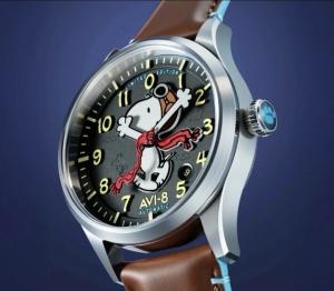 AVI-8 Snoopy Flying Ace Automatic Watch Grey