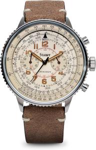 Men's Chronograph Watch - Stainless Steel & Leather