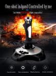 PC Flight Simulator Joystick with Vibration Controls