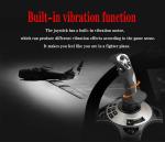 PC Flight Simulator Joystick with Vibration Controls