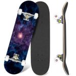 Galaxy-Themed Skateboard for All Ages