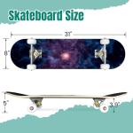 Galaxy-Themed Skateboard for All Ages