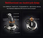 PC Flight Simulator Joystick with Vibration Controls