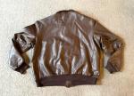 Men's A-2 Brown Leather Flight Bomber Jacket